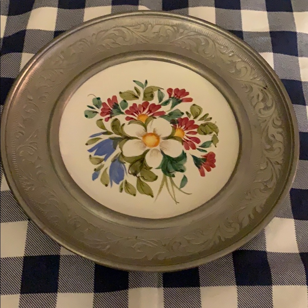 Bassano pewter plate